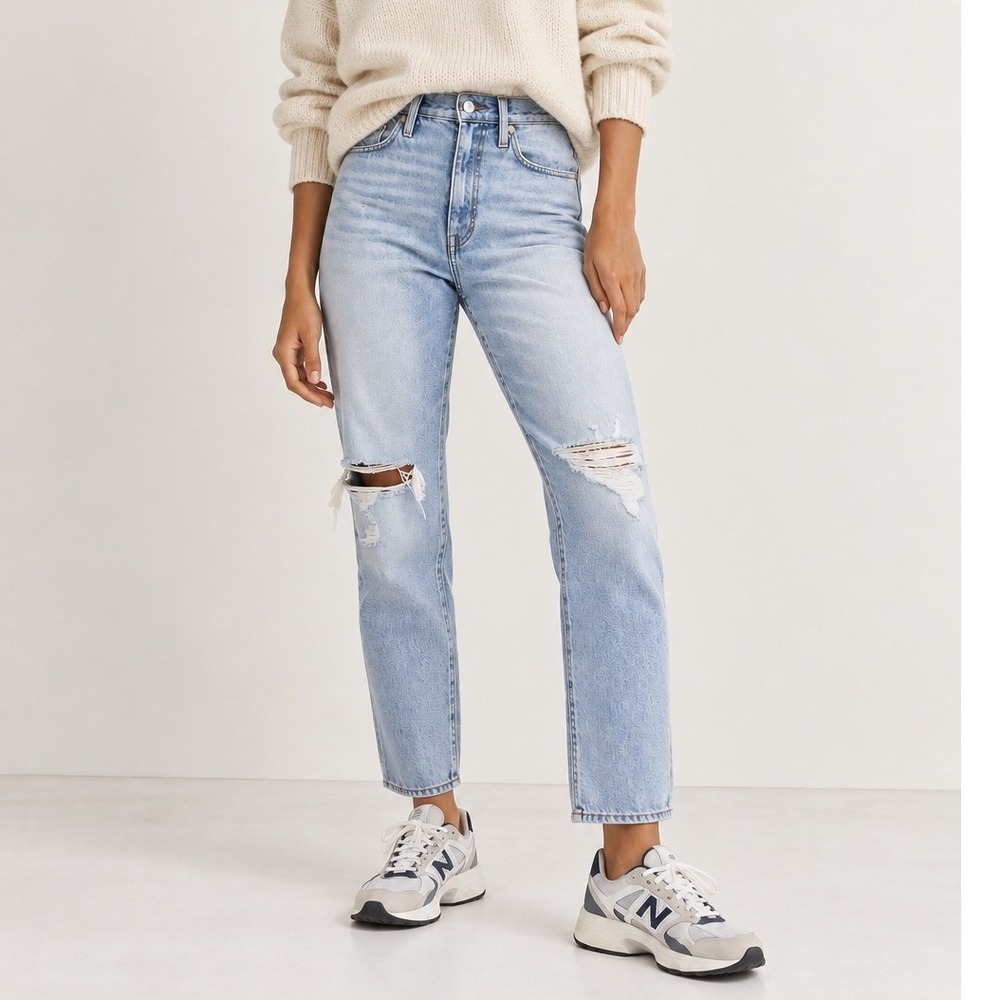 Madewell Perfect Vintage Jean Size 28 Calabria Blue High Rise Tapered Leg Denim